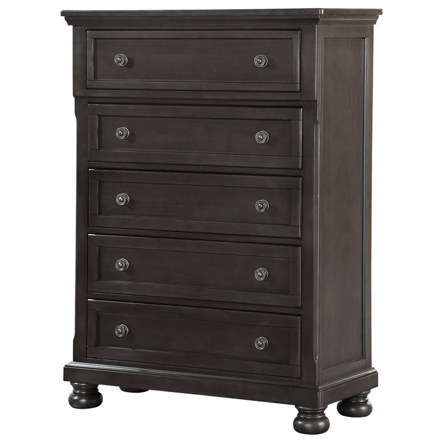 Avalon Furniture Stella 535-11732-8 Traditional Five Drawer Chest